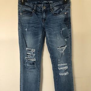 American Eagle Ripped Skinny Jeans